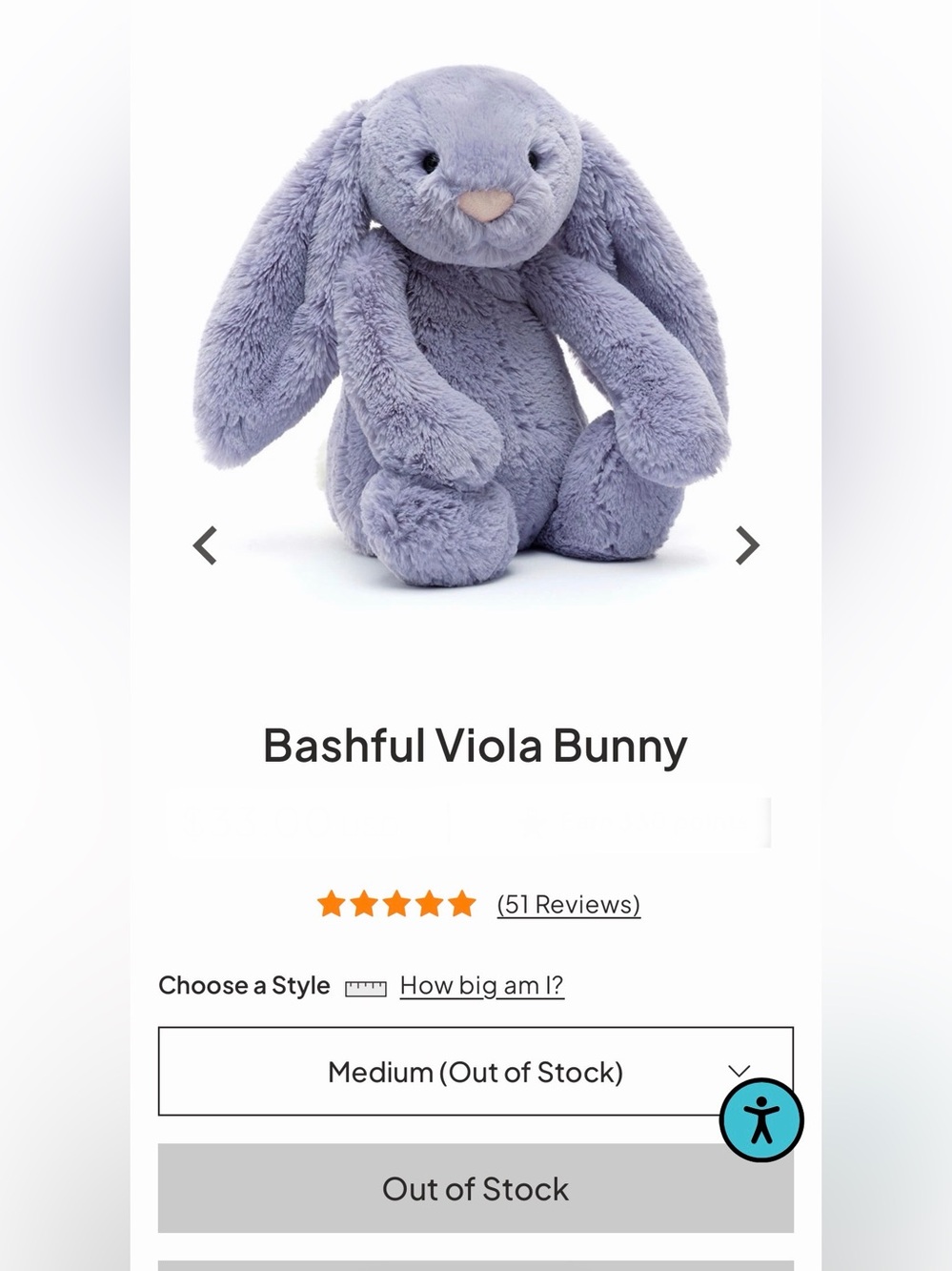 Bashful Viola Bunny